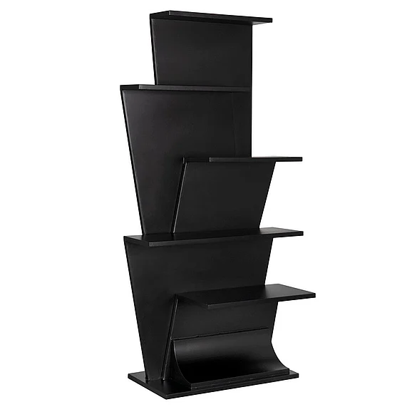 Noir Furniture Zelda Bookcase in Matte Black GBCS262MTB