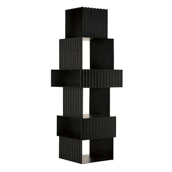 Noir Furniture Fujimoto Bookcase in Matte Black GBCS265MTB