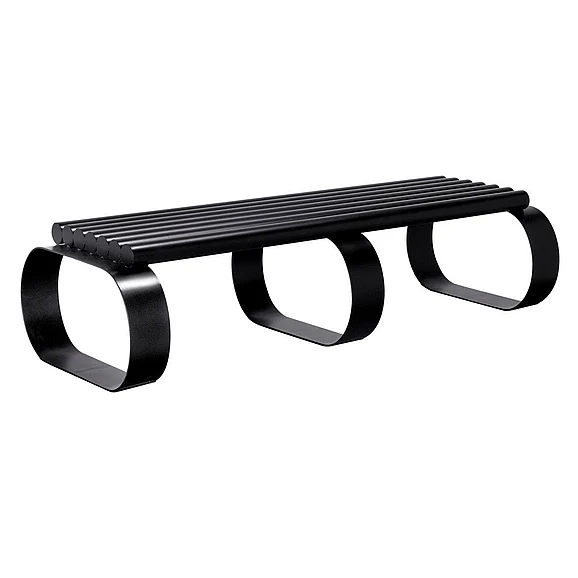 Noir Furniture Satish Bench in Matte Black GBEN144MTB