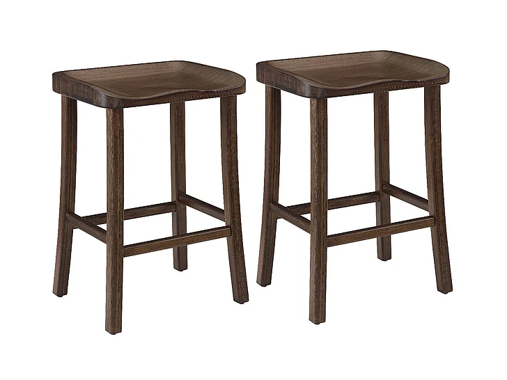 Greenington Tulip 26" Counter Height Stool - Set of 2, Black Walnut GC0602CSBL