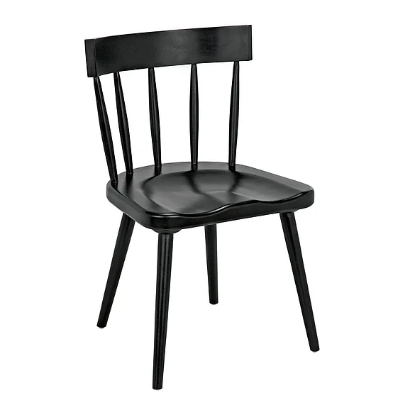 Noir Furniture Esme Chair in Hand Rubbed Black GCHA257HB