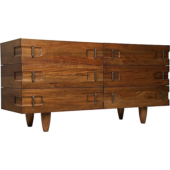 Noir Furniture David Sideboard in Dark Walnut GCON199DW