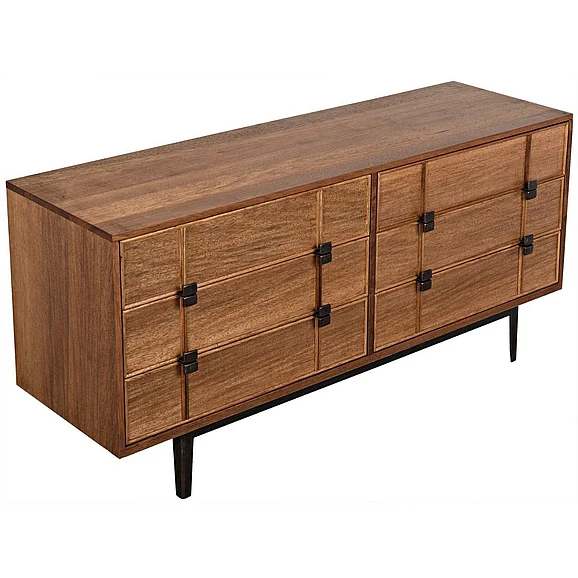 Noir Furniture Bourgeois Sideboard Dark Walnut GCON238MT