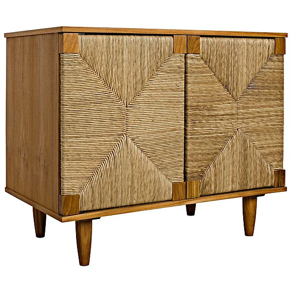 Noir Furniture Brook 2 Door Sideboard in Teak GCON239T
