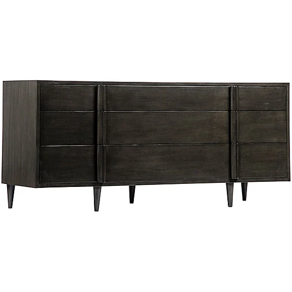 Noir Furniture Morten 9 Drawer Dresser in Pale GCON241P