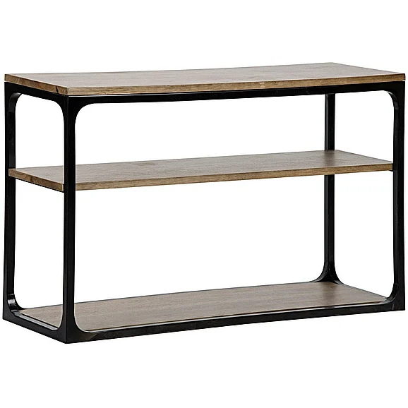 Noir Furniture Novie Console in Dark Walnut GCON242MTB-S