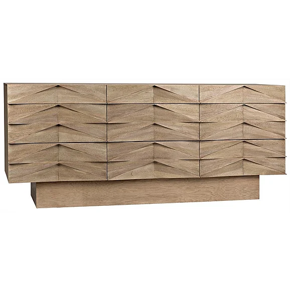 Noir Furniture Drake Sideboard in Washed Walnut GCON306WAW