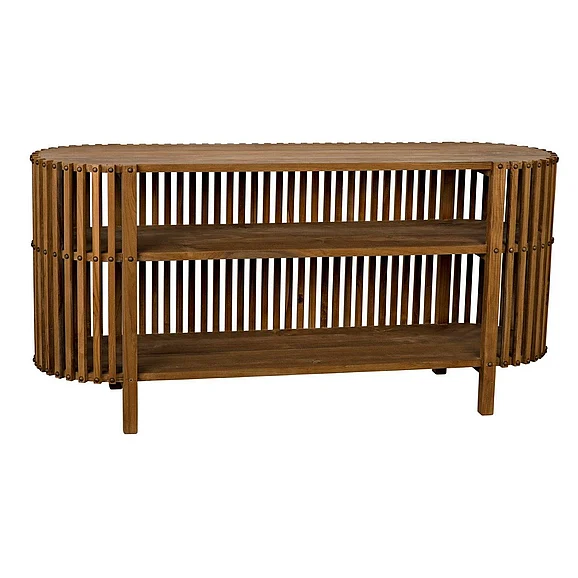 Noir Furniture Consuela Console in Teak GCON319T
