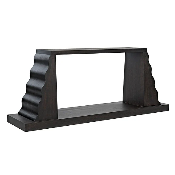 Noir Furniture Aurora Console in Ebony Walnut GCON353EB CLOSEOUT