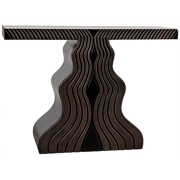 Noir Furniture Ray Console in Pale GCON370P
