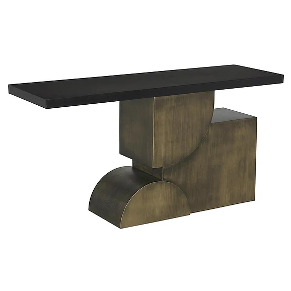Noir Furniture Couture Console in Matte Black GCON439MTBAB