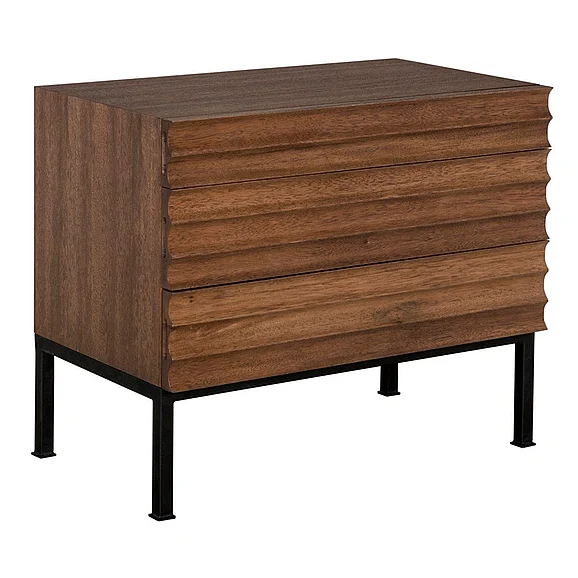 Noir Furniture Arturo Console in Dark Walnut GCON446DW