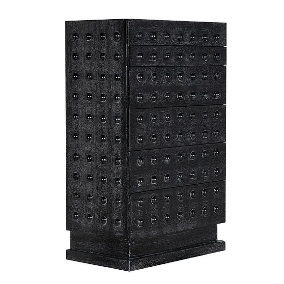 Noir Furniture Didier Cabinet in Black Walnut GCON448BKW