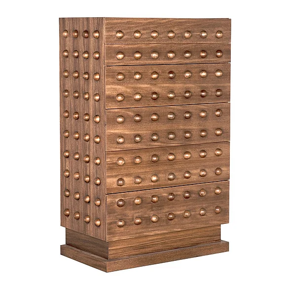 Noir Furniture Didier Cabinet in Dark Walnut GCON448DW