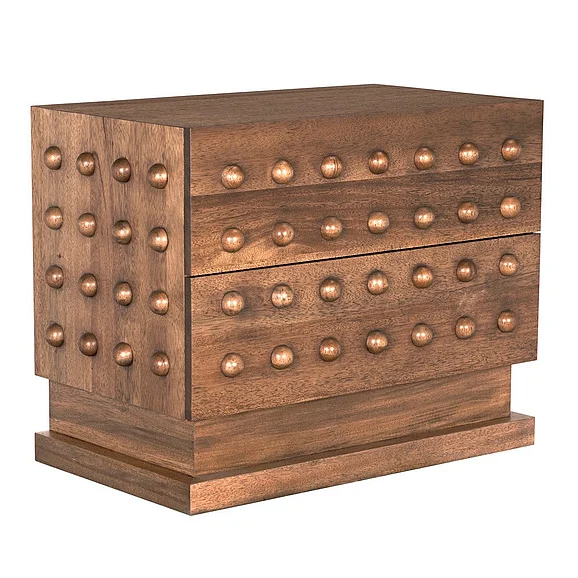 Noir Furniture Didier Sideboard in Dark Walnut GCON449DW
