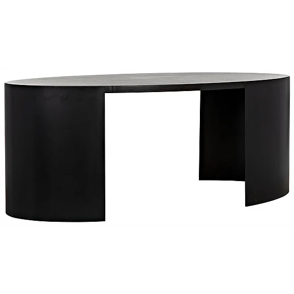Noir Furniture Marigold Desk in Ebony Walnut GDES186EB
