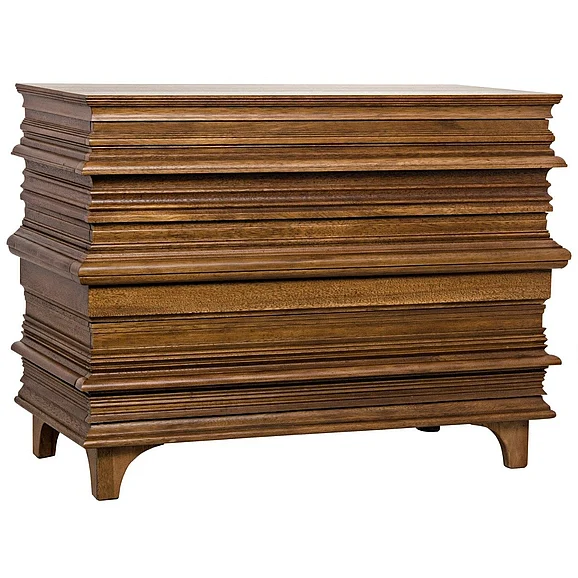 Noir Furniture Bernard Chest in Dark Walnut GDRE168DW