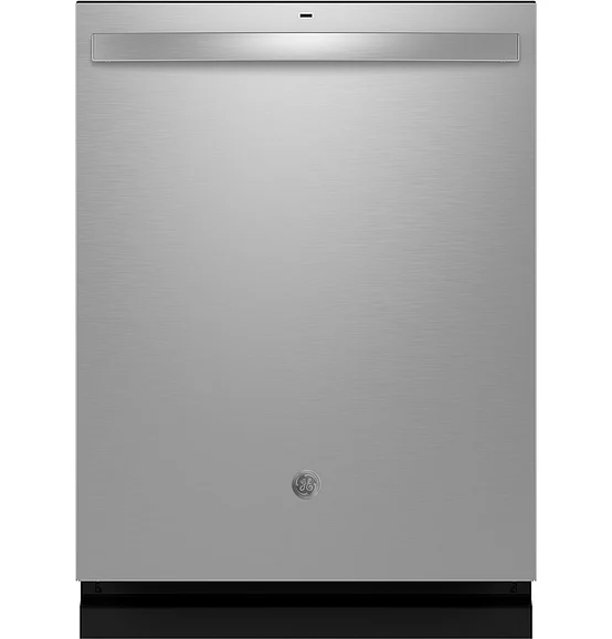 GE Top Control with Stainless Steel Interior Dishwasher with Sanitize Cycle in Fingerprint Resistant Stainless GDT670SYVFS