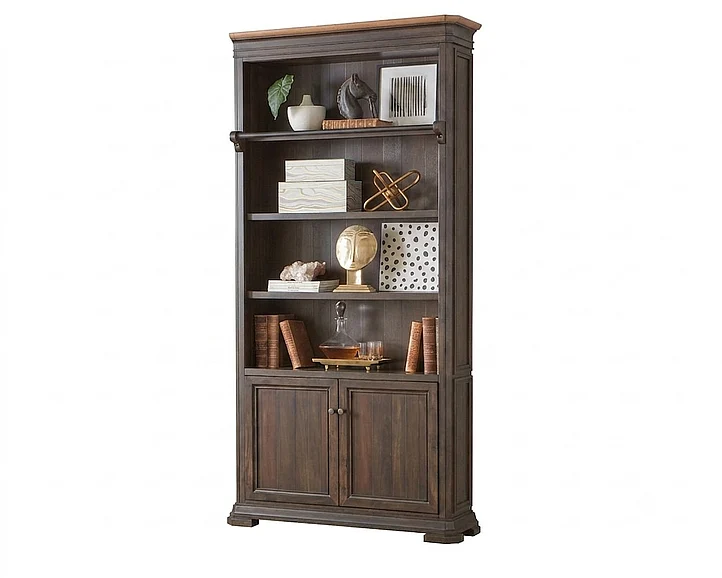 Martin Furniture Sonoma 94inch Tall Right Side Bookcase in Dark Roast IMSA4094R