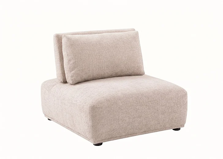 Furniture of America Stavanger Armless Chair in Light Brown FM63001LB-AC