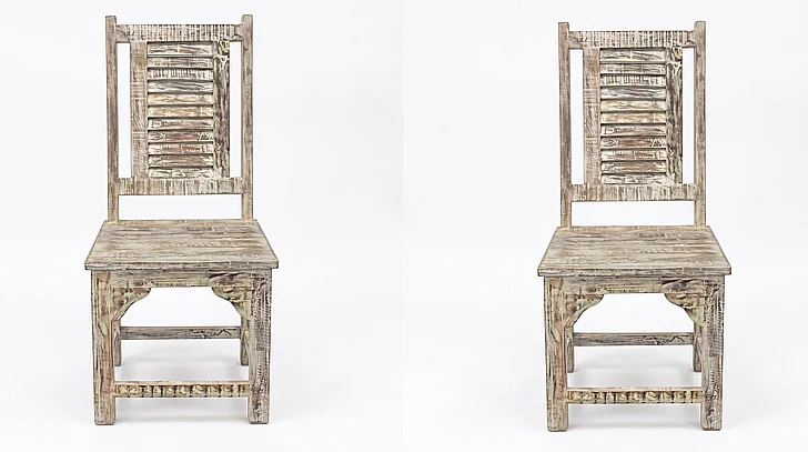 Moti Furniture Trinidad Wood Side Chair (Set of 2) in Brown 87011002SET