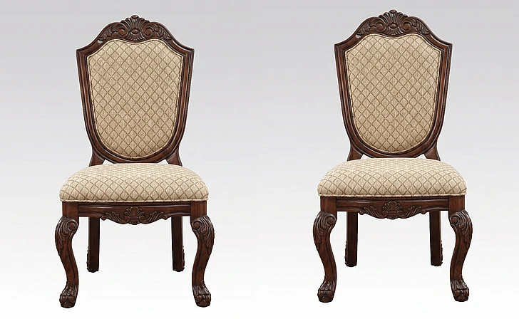 Acme Chateau de Ville Side Chair in Espresso (Set of 2) 64077A