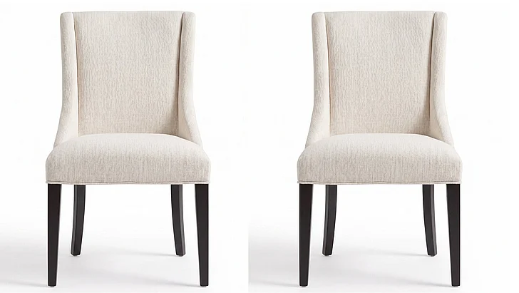 Aspenhome Camden Upholstered Dining Chair in Domino (Set of 2) I631-6600S