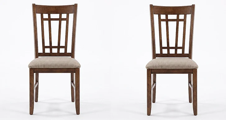 Liberty Furniture Santa Rosa II Lattice Back Side Chair (Set of 2) in Antique Honey 227-C9201S