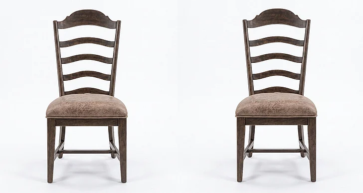 Liberty Furniture Paradise Valley Uph Ladder Back Side Chair (Set of 2) in Saddle Brown 297-C2001S