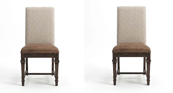 Liberty Furniture Paradise Valley Uph Side Chair (Set of 2) in Saddle Brown 297-C6501S