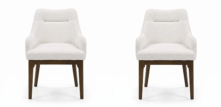 ACME Kasha Side Chair (Set of 2) in Chenille & Vintage Oak DN04666