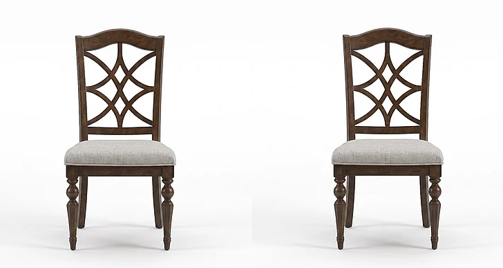 Liberty Furniture Arden Road Splat Back Side Chair (RTA) (Set of 2) in Satin Cherry 512-C2501S
