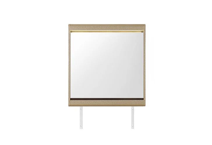 Global Furniture Genesis Mirror w/ LED in Gold GENESIS-GOLD-MR W/LED
