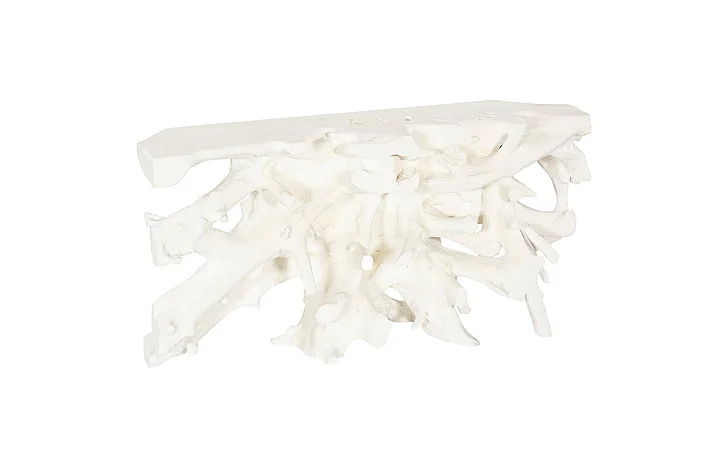 Phillips Collection Beau Cast Root Console Table in Faux Bleached PH119404