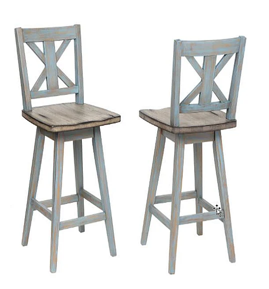Emma Mason Signature Winter Frost Swivel Counter Stool (Set of 2)