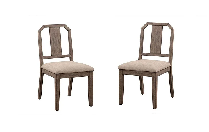 Modus Furniture Acadia Upholstered Side Chair in Toffee/Toast GHCL63 (Set of 2)
