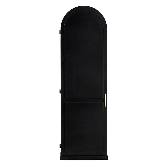 Noir Furniture New Tyrol Hutch, Right in Matte Black GHUT166MTB-R