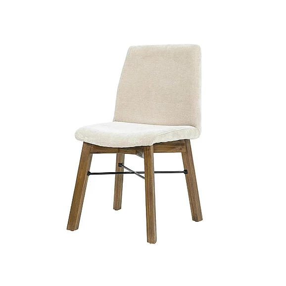 LH Home Gia Dining Chair in Warm Pecan/Sand GIA025-BRN-S