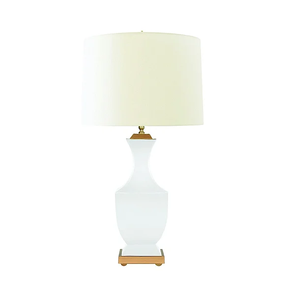 Worlds Away Handpainted Tole Table Lamp in Custom Color GINA COM