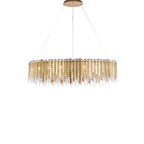 Bethel Gold Stainless Steel Chandelier GL404C38G