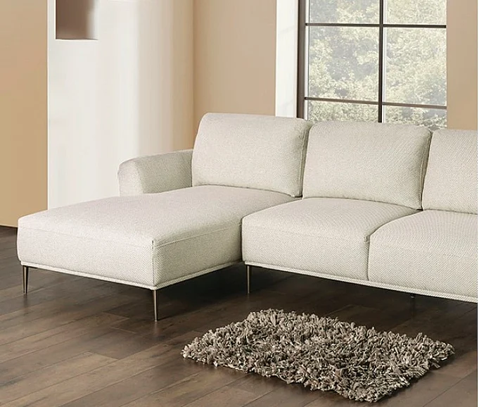 Furniture of America Gladbach Left Chaise in Beige FM63007BG-SECT-L