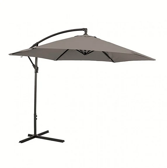 Furniture of America Glam Cantilever Umbrella w/ LED in Graphite GM-3003GR