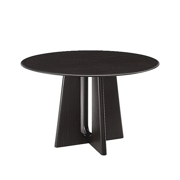 Greenington Luna 48“ Round Table, Caviar GLU001B