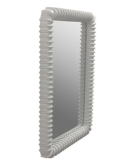 Noir Furniture Toshi MIrror in Solid White GMIR148SW