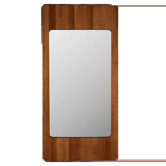 Noir Furniture Franklin Mirror, C in Dark Walnut GMIR186DW