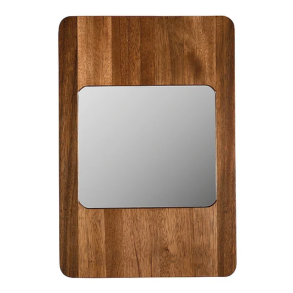 Noir Furniture Franklin Mirror, B in Dark Walnut GMIR188DW