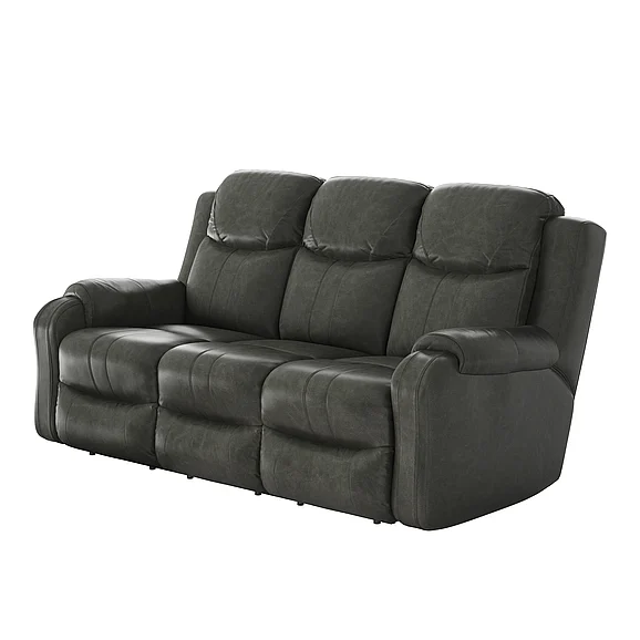 Southern Motion Marvel Reclining Console Loveseat in Slate 881-28 186-14