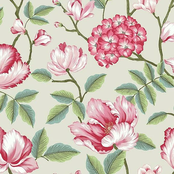 York Grandmillennial E29 Morning Garden Wallpaper in Beige GR5905 (Double Roll) FedEx/UPS