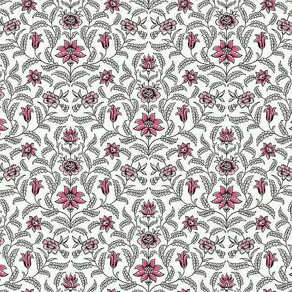 York Grandmillennial E29 Vintage Blooms Wallpaper in Red GR5982 (Double Roll) FedEx/UPS