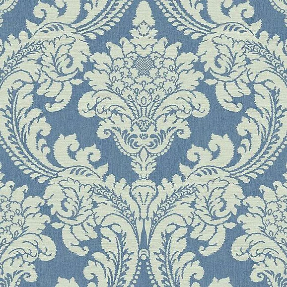 York Grandmillennial E29 Tapestry Damask Wallpaper in Blue GR6024 (Double Roll) FedEx/UPS